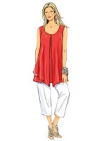 B5655 Damen Top Hose Kleid, Butterick