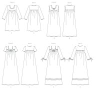 B6838 Damen Nachtkleidchen, Butterick