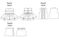 B5553 Shirt Puppe Kleid, Butterick
