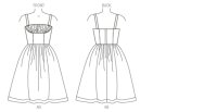 B6167 Damen Kleid, Butterick