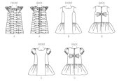 B6162 Mädchen Kleid Prinzessin, Butterick