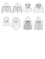 B6161 Mädchen Kleid, Schnittmuster von Butterick