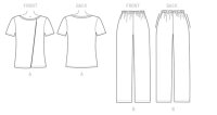 B6262 Damen Freizeitanzug, Butterick
