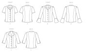 B5538 Damen Blusen, Butterick