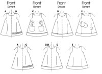 B3772 Baby, Kinder Kleid, Butterick