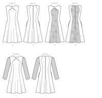 B6280 Damen Kleid, Butterick