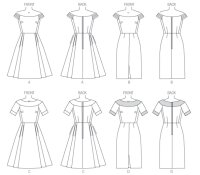 B6129 Damen Kleid, Butterick