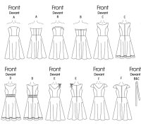 B4443 Damen Kleid, Butterick