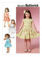 B6201 Mädchen Kleid, Butterick