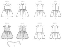 B6201 Mädchen Kleid, Butterick